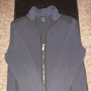Calvin Klein Mens Zip Up Sweater